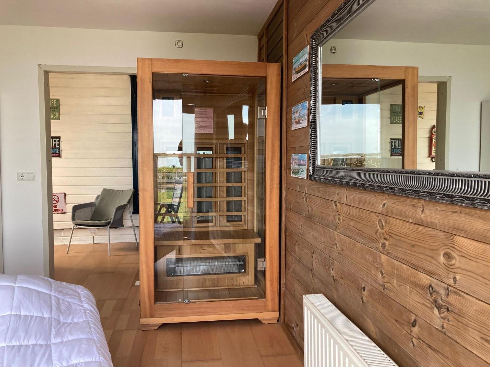 אנג'ום Lakeview 6 Pers Holiday Home Aurora With Fenced Garden, Whirlpool And Sauna מראה חיצוני תמונה